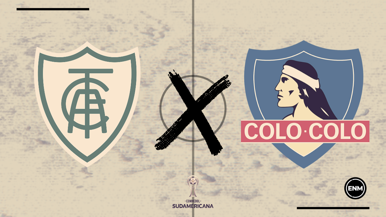 América e Colo-Colo se enfrentam pelo jogo de volta dos playoffs da Sul-Americana (Arte: ENM)