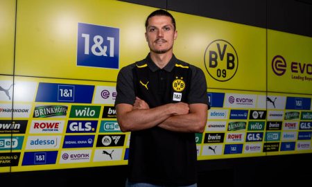 Sabitzer foi anunciado pelo Borussia Dortmund nesta segunda-feira (24) (Foto: Divulgação | BVB)
