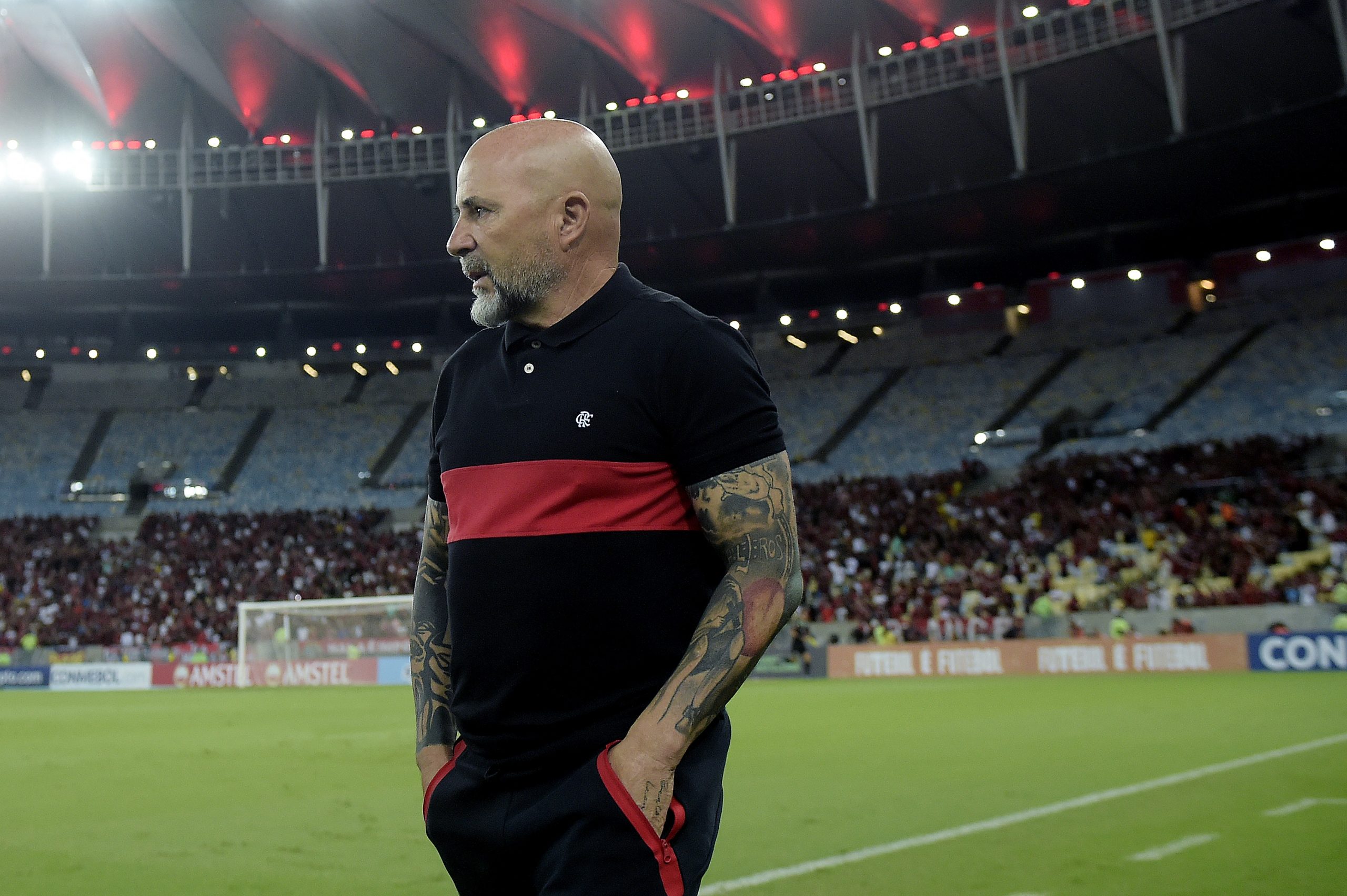 Jorge Sampaoli, técnico do Flamengo (Foto: Reprodução | Twitter Conmebol Libertadores)