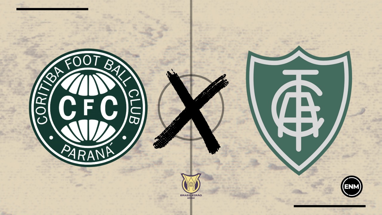 Coritiba e América-MG se enfrentam neste sábado (Arte: Esporte News Mundo)