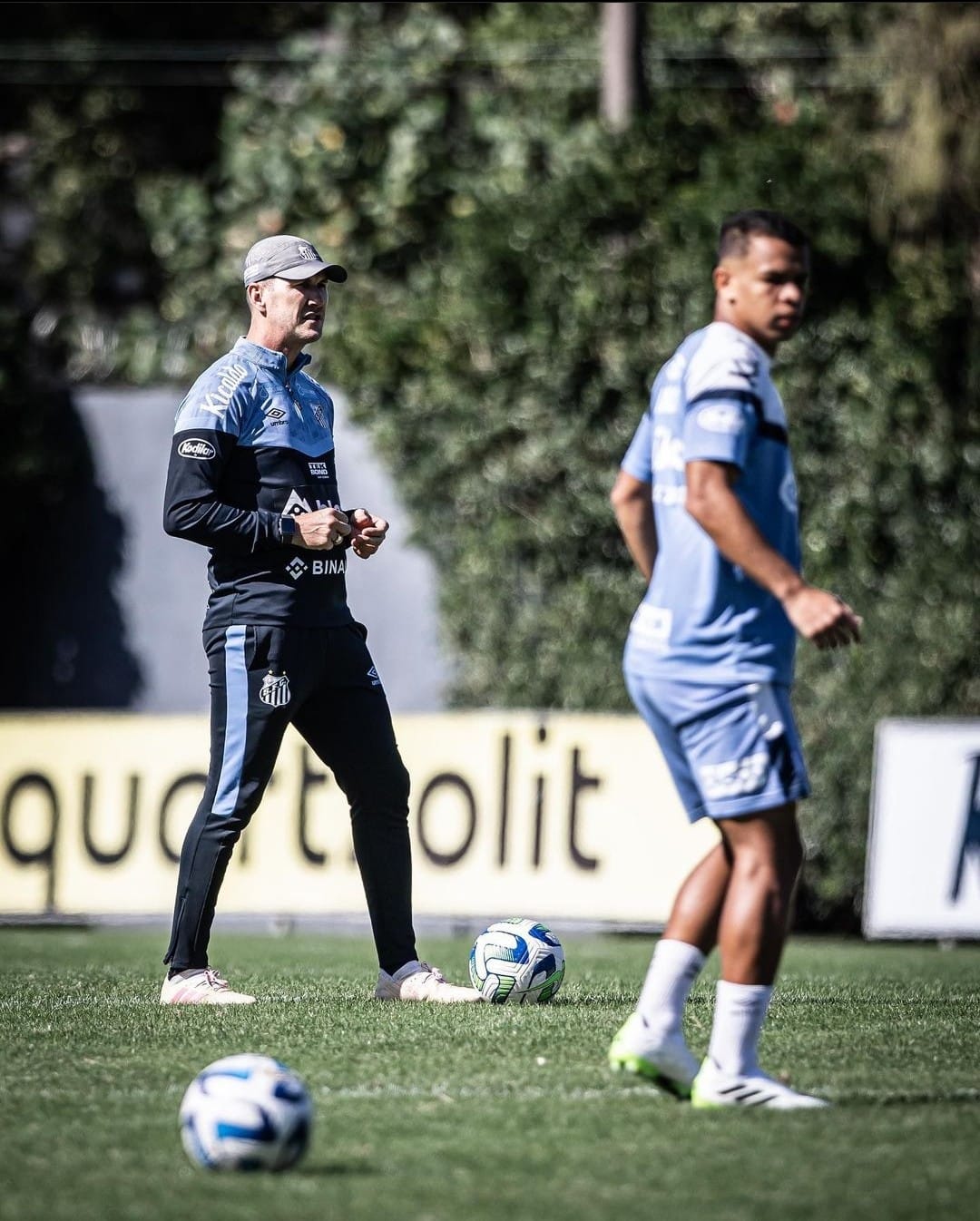 Elenco do Santos em treino (Foto:Santos)