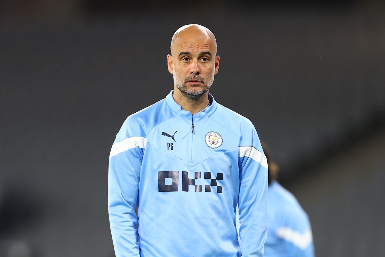 Pepe Guardiola segue confiante com o atual elenco do City Foto: Michael Steele/Getty Images
