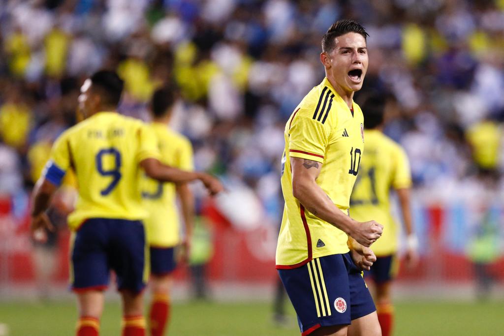 James Rodríguez na seleção colombiana (Foto: ANDRES KUDACKI/AFP via Getty Images)