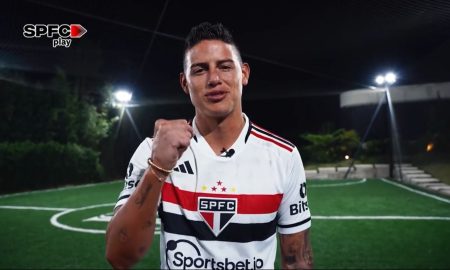James Rodríguez é anunciado pelo São Paulo (Foto: Divulgação / SPFC PLAY)