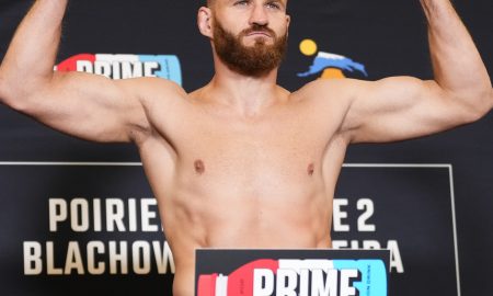 Jan Blachowicz na pesagem do UFC 291 (Foto: Divulgação/Twitter Oficial UFC)