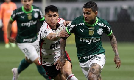 Dudu, do Palmeiras fez um grande primeiro tempo, mas caiu de rendimento na segunda etapa (Foto: Cesar Greco/Palmeiras/by Canon)