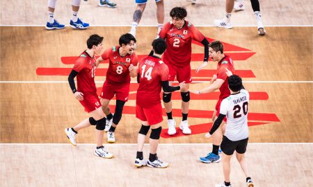 Com excelente atuação de Ishikawa, Japão vence o jogo (Foto: Divulgação/FIVB)