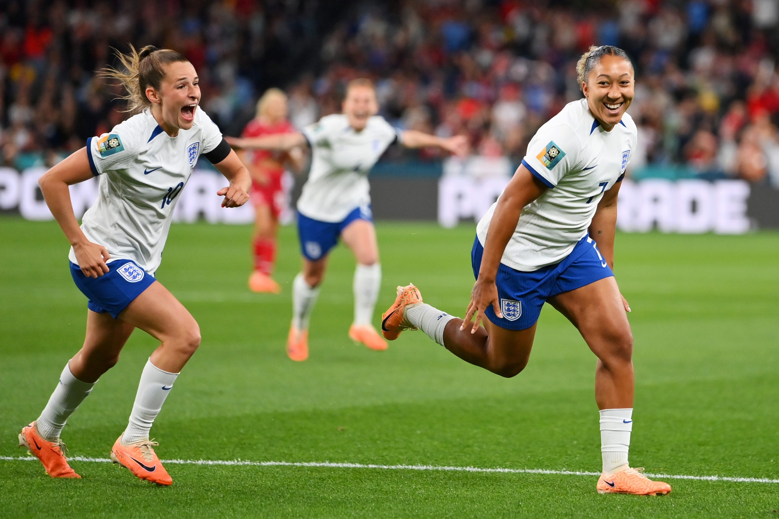 Lauren James garantiu a vitória inglesa sobre a Dinamarca (Justin Setterfield/Getty Images)