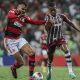 Fabrício Bruno, do Flamengo, cumpre suspensão contra o Fluminense (Foto: Marcelo Gonçalves | Fluminense FC)