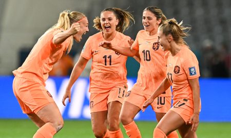 van der Gragt garantiu a vitória neerlandesa sobre Portugal (Sanka Viganagama/AFP via Getty Images)