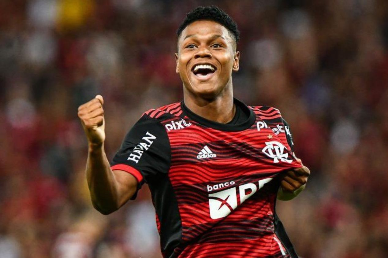 Matheus França deixa o Flamengo com nove gols marcados e os títulos da Copa do Brasil e Libertadores de 2022 (Foto: Alexandre Vidal | Flamengo)