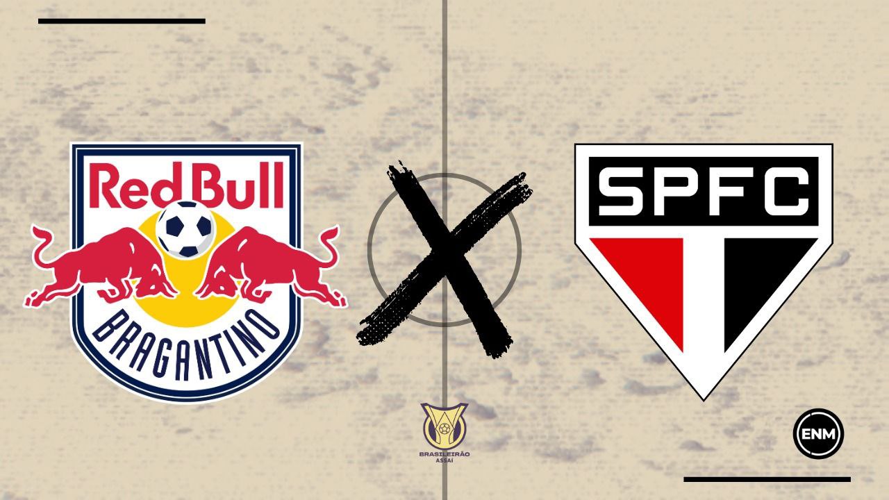 Red Bull Bragantino e São paulo se enfrentam pelo Brasileirão. Foto: Divulgação/Esporte News Mundo