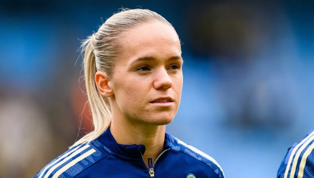 Hanna Lundkvist, da Suécia, está fora da Copa do Mundo Feminina por lesão no tornozelo (Foto: Associação Sueca de Futebol)