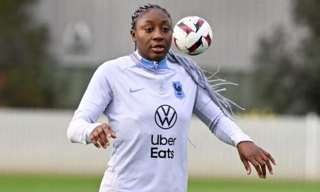 Kadidiatou Diani é a principal destaque da França na Copa Feminina (Foto: Reprodução/Twitter/Ryan Sleiman)