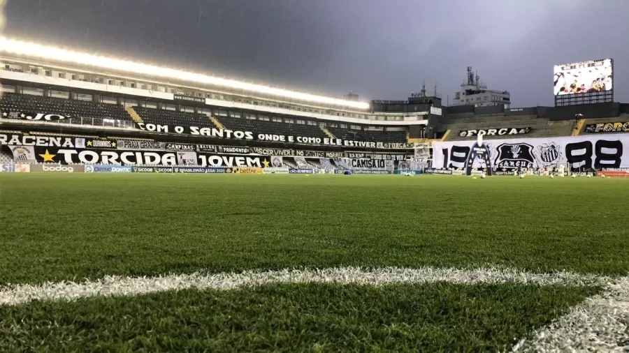 Gramado da Vila Belmiro (Divulgaçao: Santos FC)