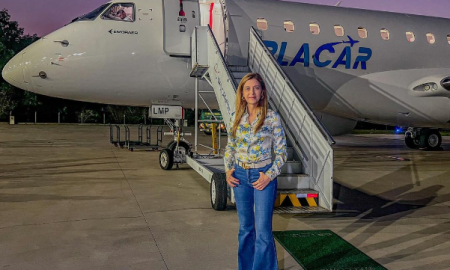 Avião do Palmeiras apresenta problema, e atrasa retorno da delegação ao Brasil (Foto: divulgação redes sociais/Leila Pereira)