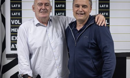 Diego Aguirre e Andres Rueda (Foto: divulgação Santos/fc)