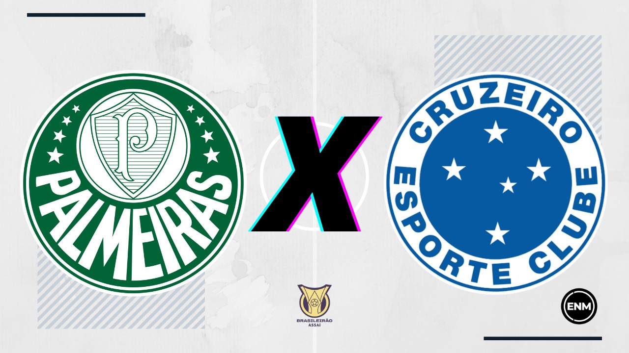 Palmeiras x Cruzeiro: prováveis escalações, onde assistir, arbitragem, palpites e odds. Arte: ENM