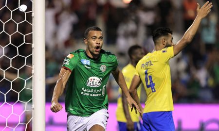 Robin Quaison marcou um dos gols da virada do Al-Ettifaq sobre o Al-Nassr (Essa Doubisi/Getty Images)