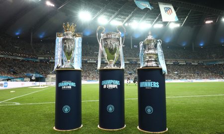 Manchester City conquistou tríplice coroa na última temporada e tenta tetracampeonato inglês inédito (Sung-Jun Chung/Getty Images)