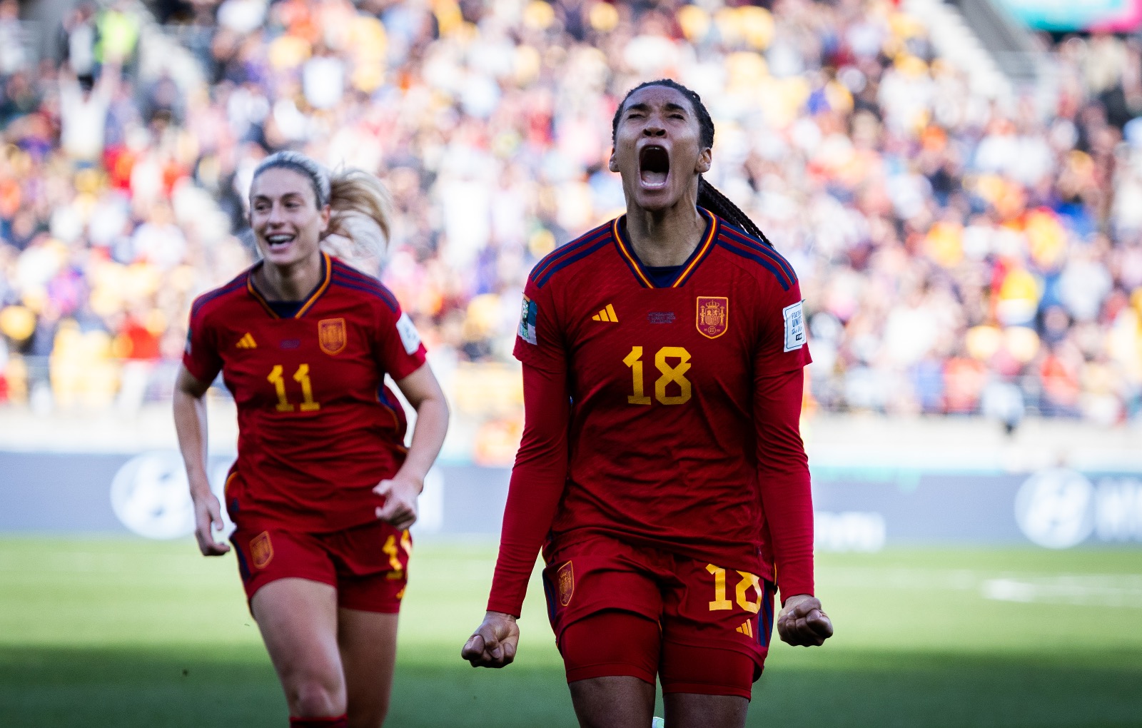 Paralluelo marcou o gol da classificação da Espanha - Foto: Selección Española Femenina