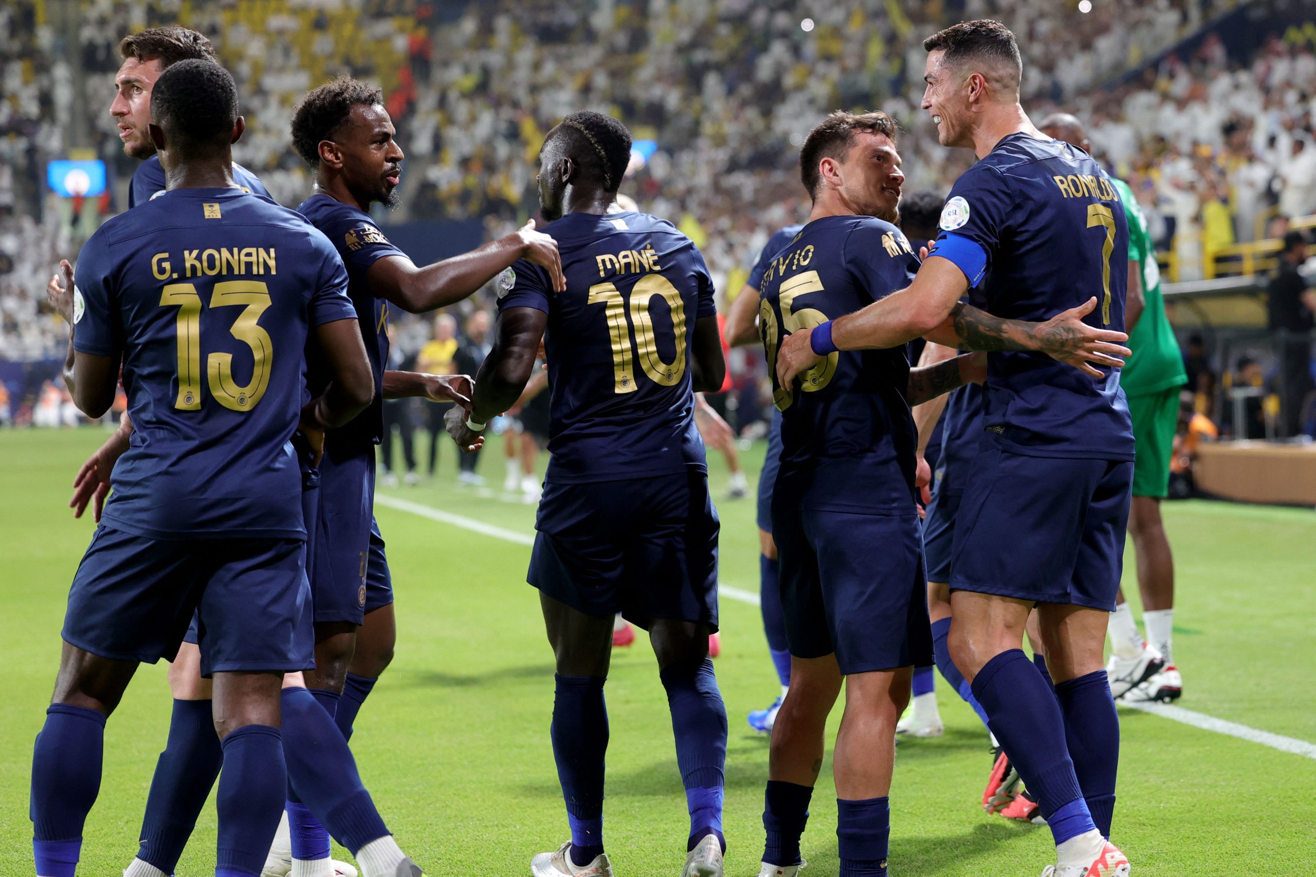 Cristiano Ronaldo novamente foi destaque do Al-Nassr na vitória sobre Al-Shabab (Fayez Nureldine/AFP via Getty Images)