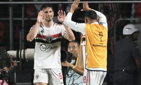 Após classificação na Sul-americana, São Paulo foca no duelo contra o Flamengo; veja programação (Photo by NELSON ALMEIDA / AFP)