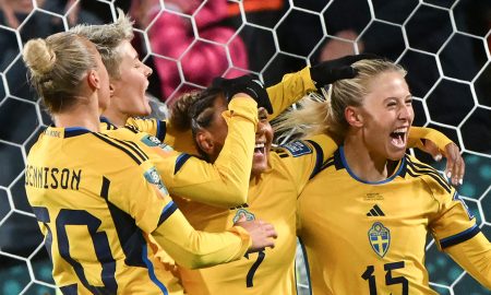 Suécia vence a Argentina e avança como líder do grupo G da Copa Feminina (Photo by Saeed KHAN / AFP)