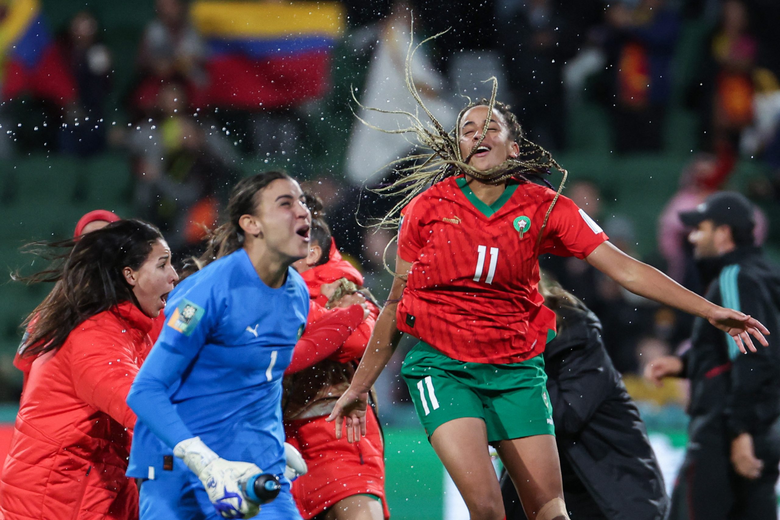 Marrocos é a primeira seleção árabe a disputar as oitavas de final da Copa do Mundo Feminina (Colin Murty/AFP via Getty Images)