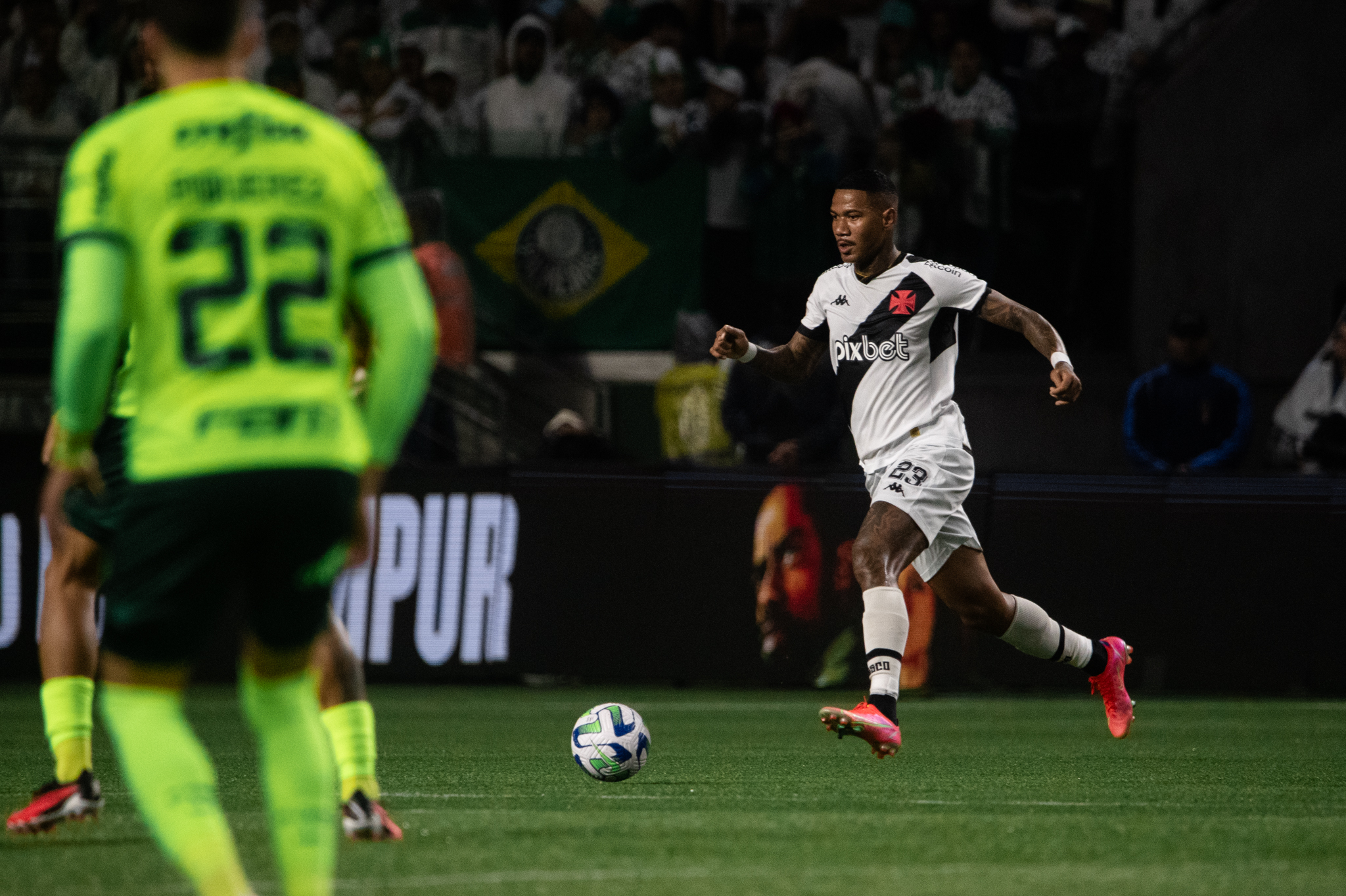 Zé Gabriel contra o Palmeiras (Foto: Leandro Amorim/Vasco)