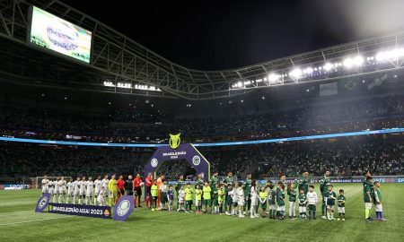 Allianz Parque em noite de jogo contra o Goiás no Brasileirão. (FOTO: Cesar Greco/Palmeiras)