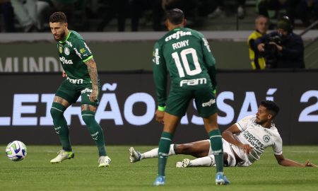 Apesar dos três pontos, os jogadores do Palmeiras foram muito mal nesta noite (Foto: Cesar Greco/Palmeiras/by Canon)