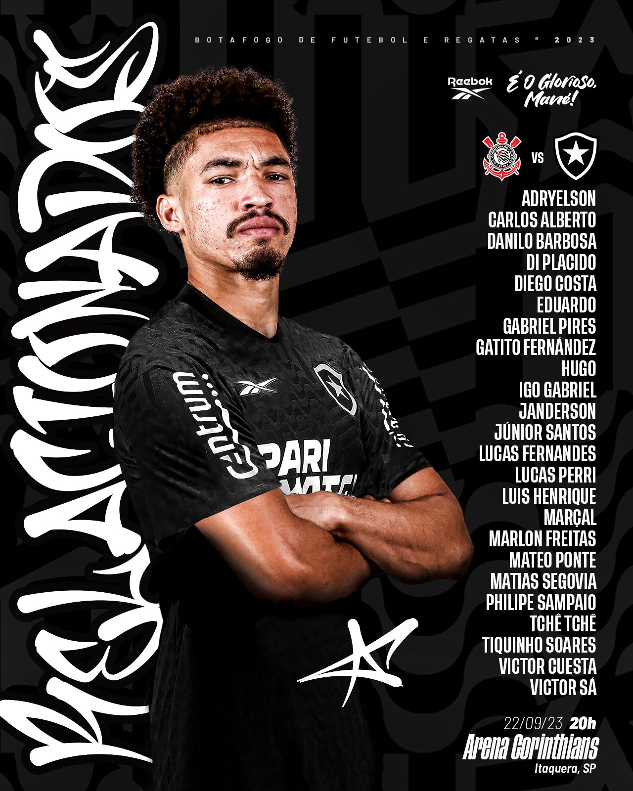 Lista de relacionados do Botafogo.
