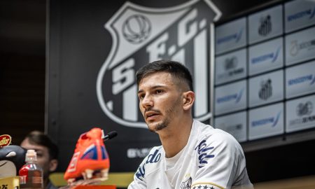 Maximiliano Silvera (Foto: Raul Baretta / Santos FC)