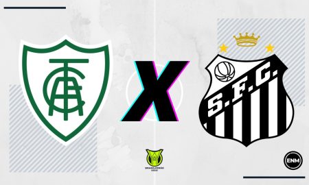 América e Santos se enfrentam neste domingo (Arte: Divulgação/Esporte News Mundo)