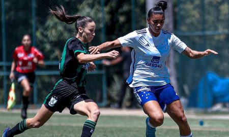 Cruzeiro e América protagonizaram o clássico de estreia do Mineiro Feminino 2023 (Foto: Gustavo Martins/Cruzeiro)