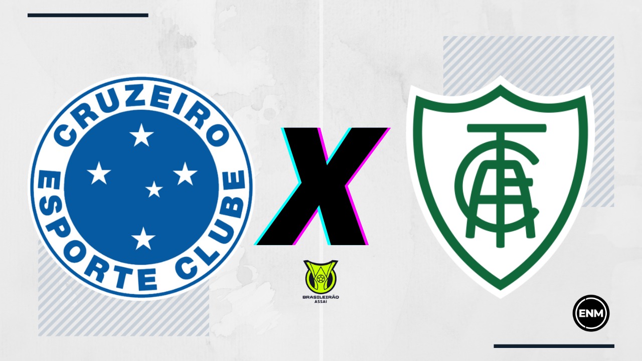 Cruzeiro e América-MG fazem clássico decisivo no Mineirão, pela 25ª rodada do Campeonato Brasileiro Série A 2023 (Arte: EsporteNewsMundo)