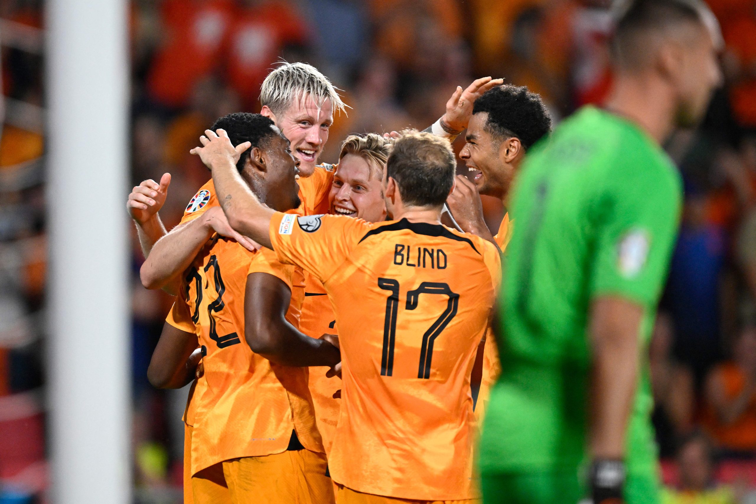 Países Baixos construíram vitória fácil com gols no primeiro tempo (John Thys/AFP via Getty Images)