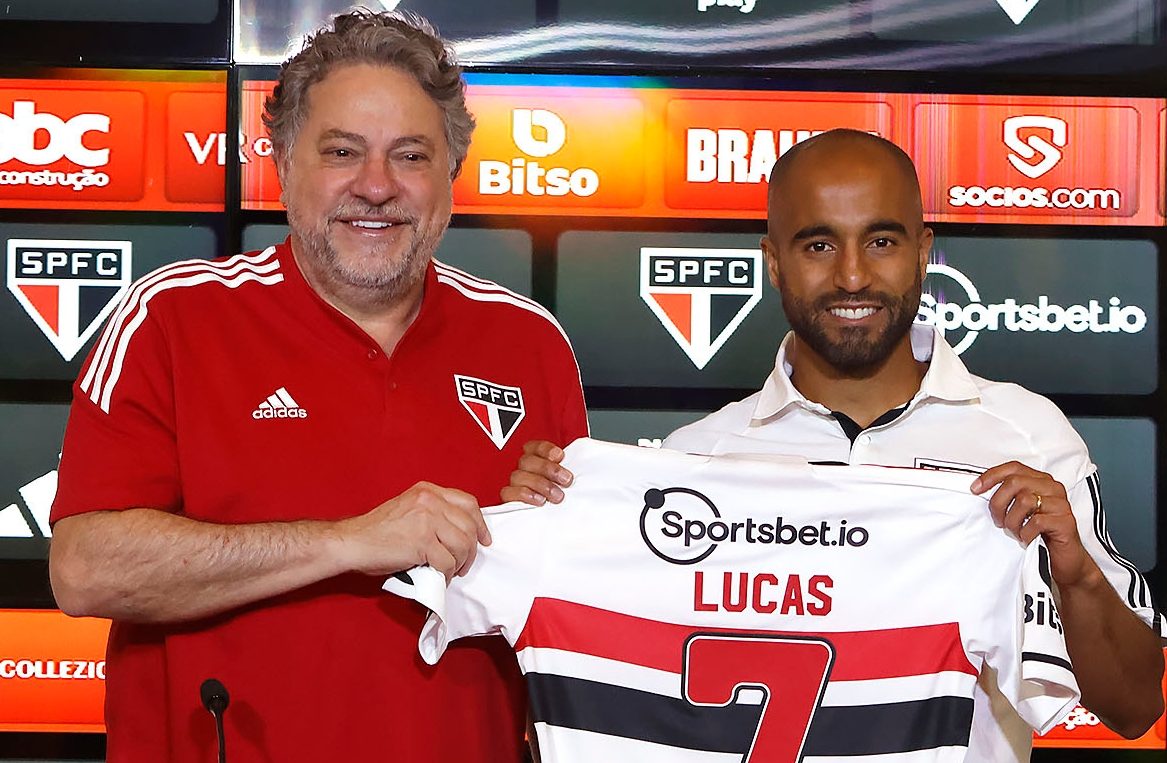 Casares sobre manter Lucas Moura no São Paulo em 2024: 'Vamos fazer todo esforço' (foto divulgação são paulo fc)
