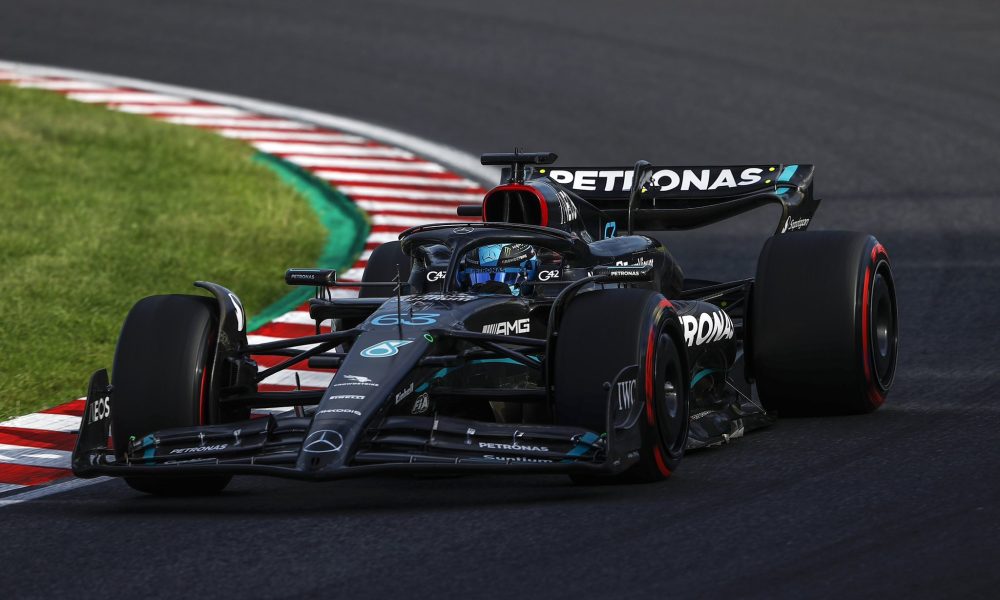 F1: sob forte chuva, Hamilton e Russell dominam 2º treino livre do GP do  Japão