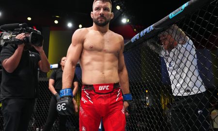 Mateusz Gamrot no UFC Vegas 79 (Foto: Divulgação/Twitter Oficial UFC)