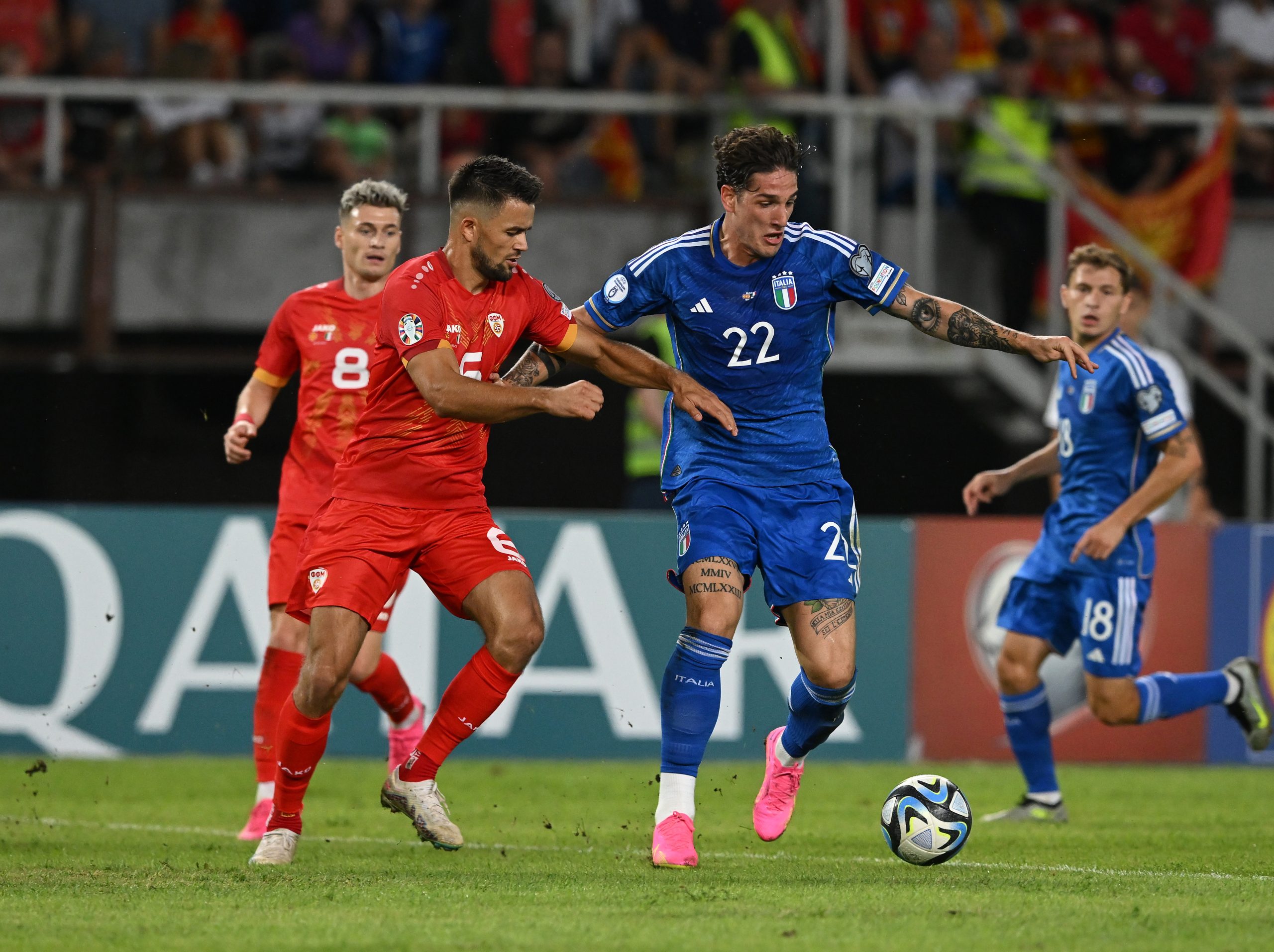 Macedônia do Norte e Itália empataram em 1 a 1 (Claudio Villa/Getty Images)