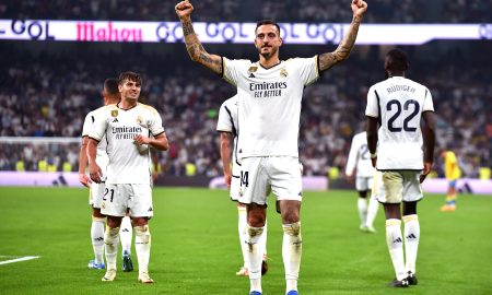 Joselu marcou o segundo gol da vitória do Real Madrid sobre Las Palmas (Denis Doyle/Getty Images)