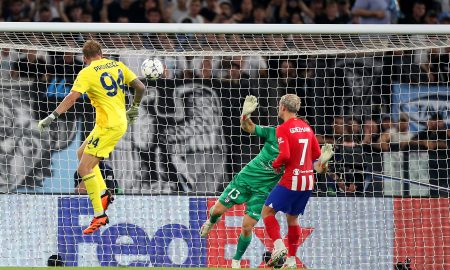 Provedel marcou no último lance com o Atlético de Madrid (Foto: Paolo Bruno/Getty Images)
