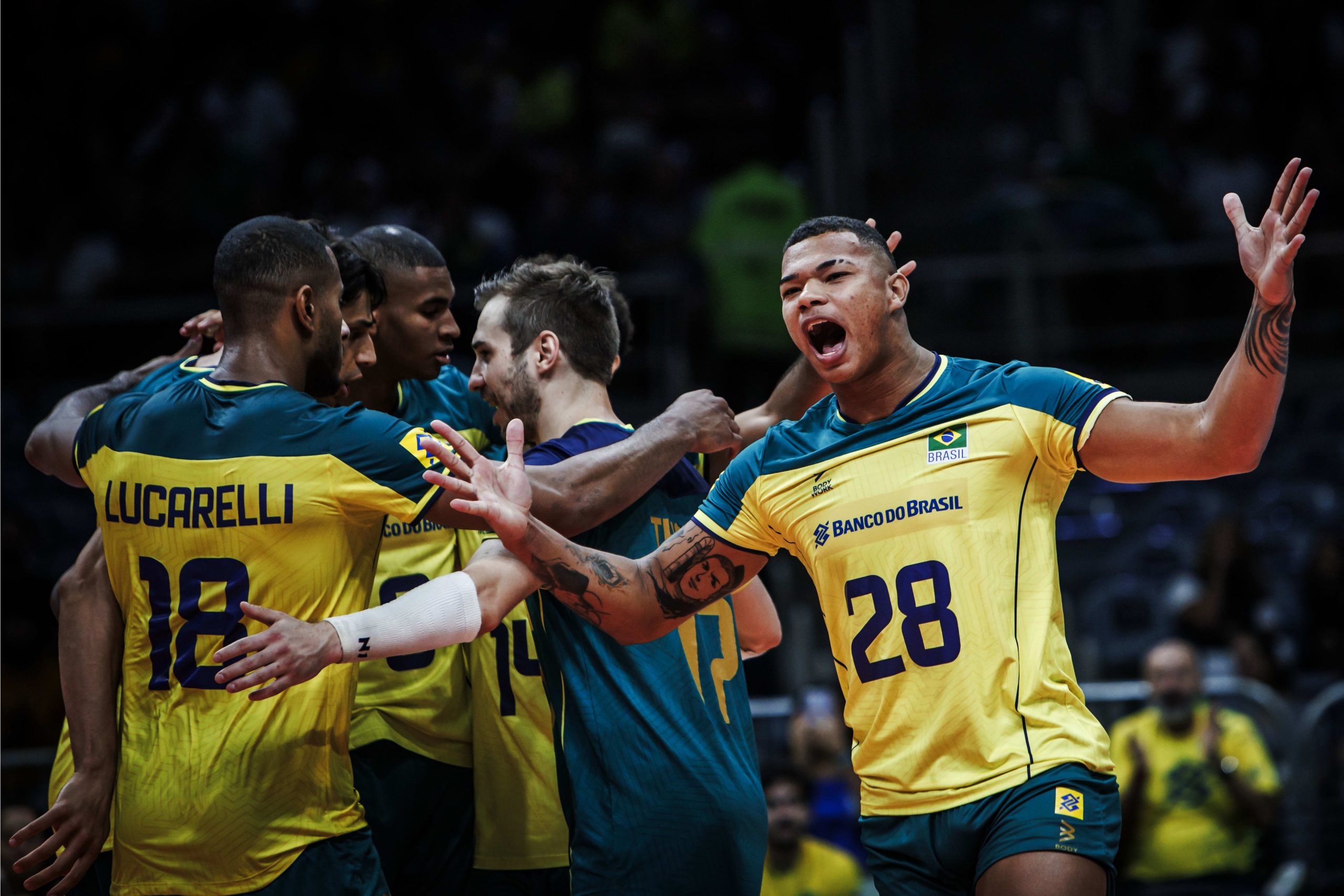 Darlan comemora ponto do Brasil na estreia do Pré-Olímpico