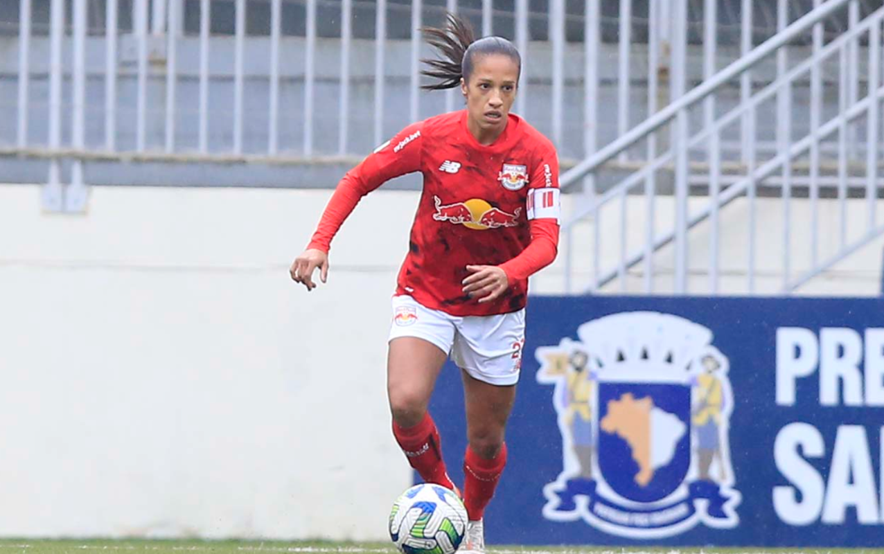 As Bragantinas avançaram para a final da Copa Paulista Feminina ao bater o AD Taubaté. (Foto: Fernando/Red Bull Bragantino)