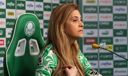 Leila revela que já colocou mais de R$ 1 bilhão no Palmeiras e dispara: 'O Palmeiras em 2014 estava quase rebaixado'. (Foto: Cesar Greco/Palmeiras)