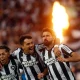 Jogadores comemoram vitória do Botafogo sobre o Bahia. Foto: Vitor Silva/Botafogo