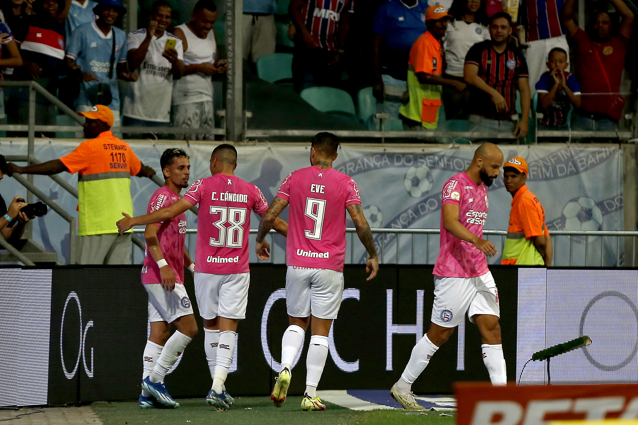 Biel marcou o gol que encerrou um jejum de 11 jogos sem vitória contra o Internacional. (Foto: Felipe Oliveira/Bahia)