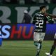 Piquerez e Endrick comemorando o terceiro gol da equipe no Choque-Rei. (Foto: Cesar Greco/Palmeiras).